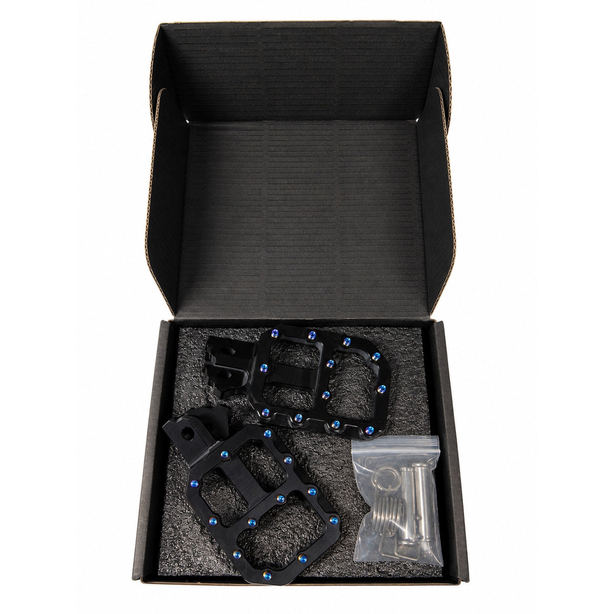 Mini E-Moto Titanium Footpegs With Installation Kit