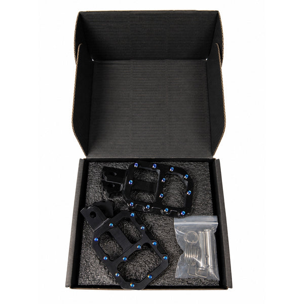 Mini E-Moto Titanium Footpegs With Installation Kit