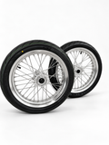 Surron Ultra Bee | Chrome Supermoto Wheel Kit | 17-Inch